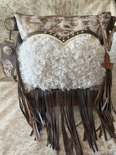 Curly lamb purse