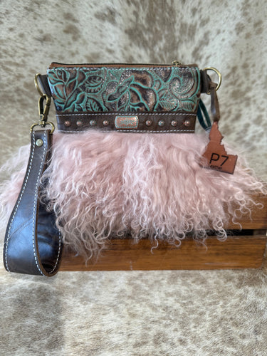 Fuzzy wristlet