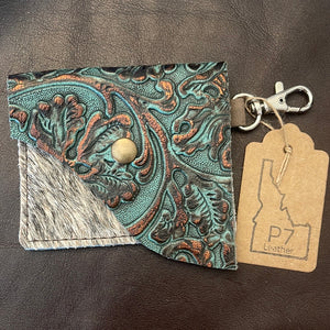 Keychain card holder